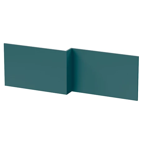Arezzo Matt Green L-Shaped Front Bath Panel - 1700mm