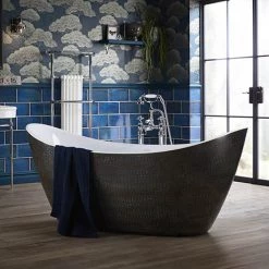 Heritage Alderley Croc Skin Effect Freestanding Acrylic Bath (1730 x 730mm)