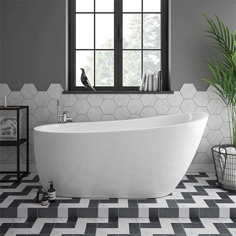 Toreno 1665 Modern Slipper Free Standing Bath