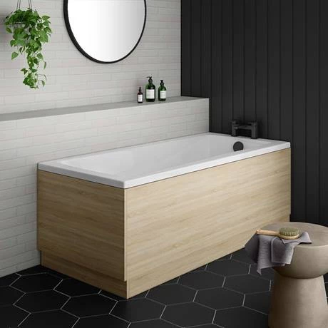 Brooklyn Natural Oak Wood Effect Bath Panel Pack - Various Sizes - Image 2