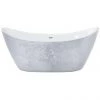 Heritage Hylton Freestanding Acrylic Bath (1730 x 730mm) - Stainless Steel Effect
