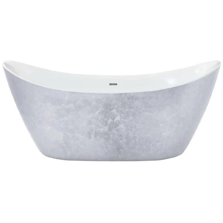 Heritage Hylton Freestanding Acrylic Bath (1730 x 730mm) - Stainless Steel Effect