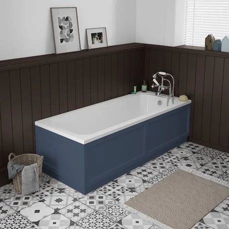Chatsworth Blue 1700 Traditional Front Bath Panel - Image 2