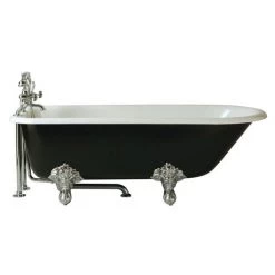 Heritage Essex 2TH Roll Top Cast Iron Bath (1700x770mm) with Feet