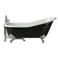 Heritage Hampshire 2TH Slipper Cast Iron Bath (1700x780mm) with Feet