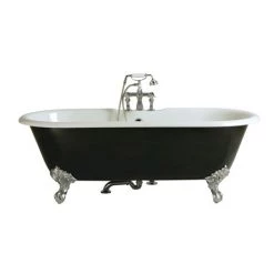 Heritage Buckingham Roll Top Cast Iron Bath (1700x770mm) with Feet