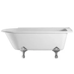 Burlington Hampton RH 1700 x 750mm Showering Bath + Legs