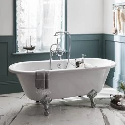 Burlington Windsor Double Ended 1700mm Freestanding Bath + Legs