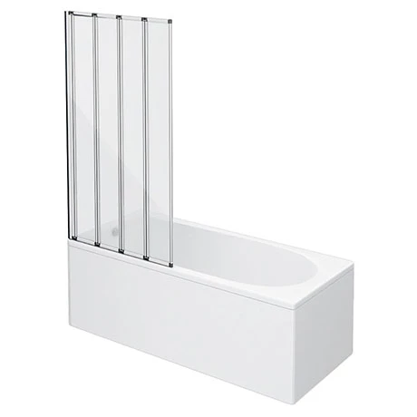 Banbury Round Single Ended Bath with Bi-Fold Screen