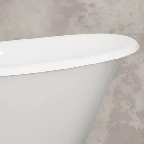 Hurlingham Berwick Cast Iron Roll Top Bath (1720x680mm) with Feet - Image 3