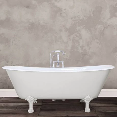 Hurlingham Berwick Cast Iron Roll Top Bath (1720x680mm) with Feet - Image 4