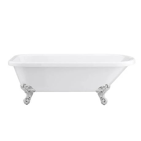 Bromley 1780 Single Ended Roll Top Bath + Chrome Leg Set - Image 2