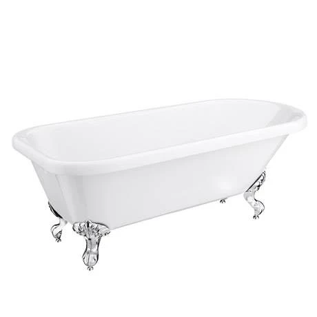 Bromley 1780 Single Ended Roll Top Bath + Chrome Leg Set - Image 3