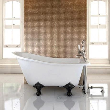 Burlington Buckingham Slipper 1500 x 750mm Freestanding Bath + Legs