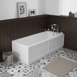 Chatsworth 1700 x 700 Single Ended Bath + White Panels