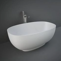 RAK Cloud Matt White Freestanding Bath (1400 x 753mm)