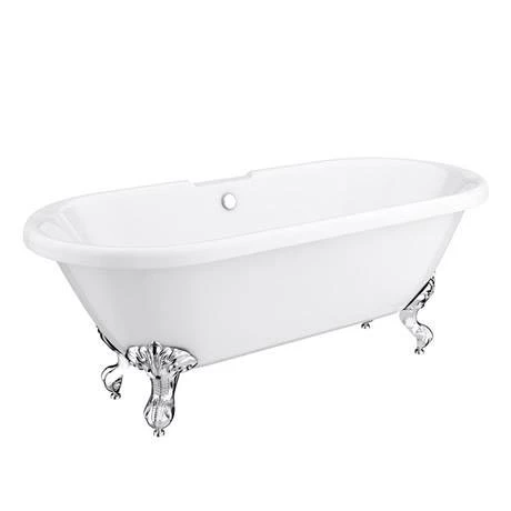 Duke 1695 Double Ended Roll Top Bath + Chrome Leg Set - Image 3