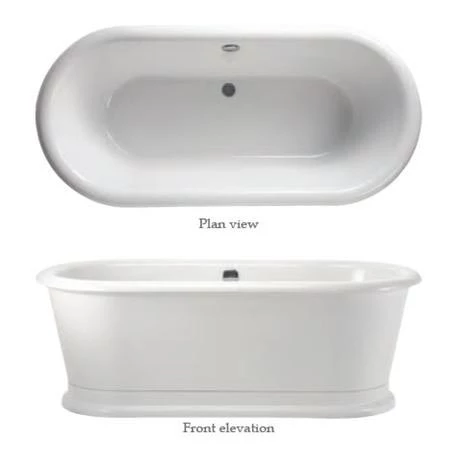 Burlington London 1800 x 850mm Round Soaking Tub - E18 - Image 2