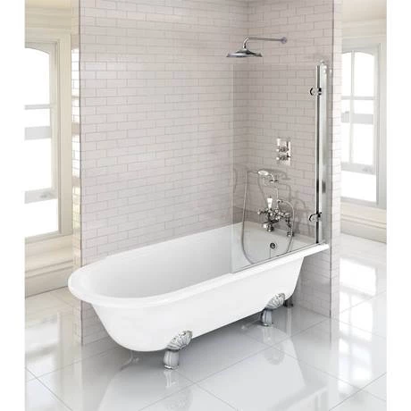 Burlington Hampton RH 1500mm Showering Bath + Legs - Image 6