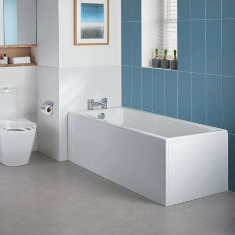 Ideal Standard Concept 1700 x 750mm 2TH Single Ended Idealform Bath - Image 2