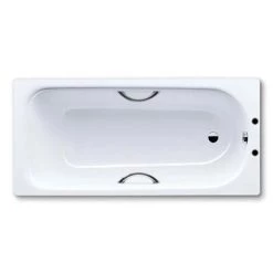 Kaldewei Eurowa 1600 x 700mm Steel Enamel Bath with Twin Grip Handles (2TH)