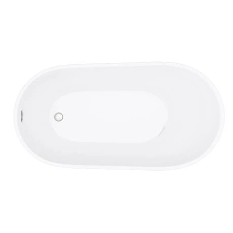 Toreno 1370 Small Modern Slipper Free Standing Bath - Image 4