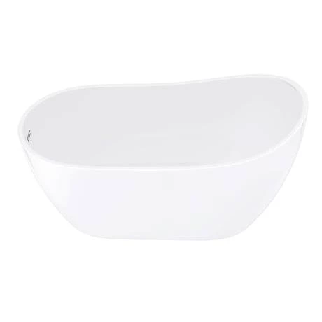 Toreno 1370 Small Modern Slipper Free Standing Bath - Image 5