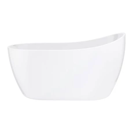 Toreno 1370 Small Modern Slipper Free Standing Bath - Image 6