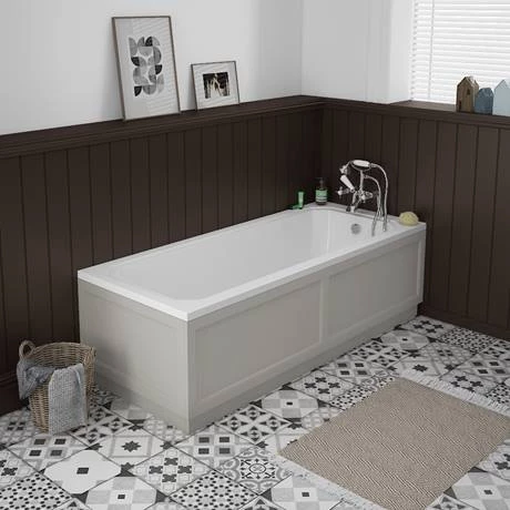 Chatsworth Grey 1800 Traditional Front Bath Panel - Image 2