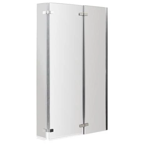 Milan Shower Bath - 1500mm L Shaped with Double Hinged Screen + Panel - Image 2