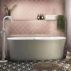 Monza 1700 x 800 Curved Double Ended Free Standing Bath