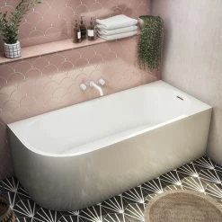 Monza 1700 x 750 Curved Free Standing Corner Bath