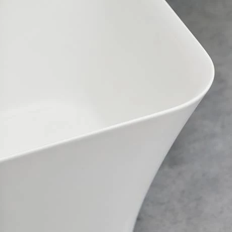 Clearwater Palermo Natural Stone Bath Hand Polished White - 1790 x 750mm - Image 2