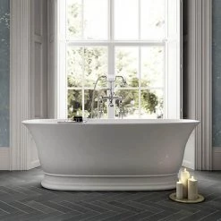 Old London Farringdon L1555 x W740mm Double Ended Freestanding Bath - NBB004