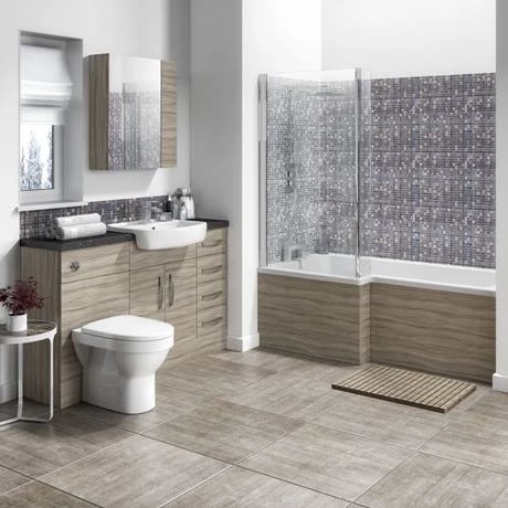 Hudson Reed Driftwood 1700 Square Shower Bath Front Panel - OFF273 - Image 2