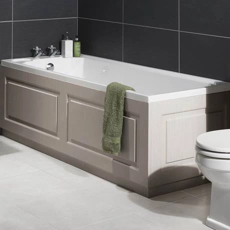 York 1700mm Grey Traditional Front Bath Panel & Plinth - Image 2