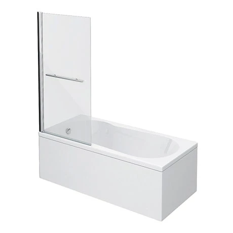 Taranto 1700 x 800mm Keyhole Shower Bath with Screen