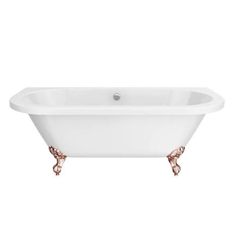 Admiral 1685 Back To Wall Roll Top Bath + Rose Gold Leg Set - Image 4