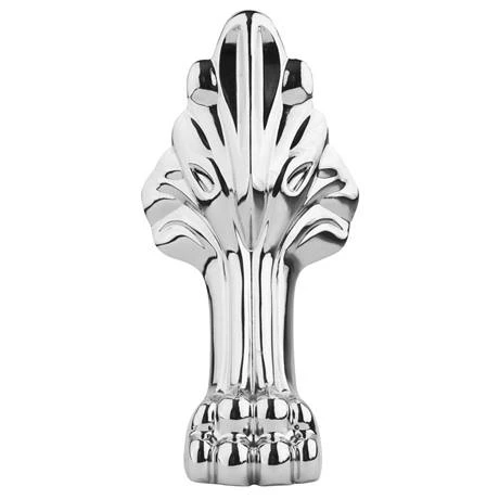 Nuie 1700 Double Ended Back to Wall Roll Top Bath inc. Chrome Legs - Image 4