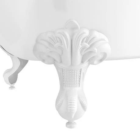 Bromley 1780 Single Ended Roll Top Bath + White Leg Set - Image 2